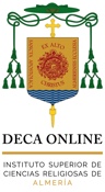 Logotipo DECA ONLINE - Instituto Superior de Ciencias Religiosas de Almería - Centro vinculado a la UNIVERSIDAD PONTIFICIA DE SALAMANCA